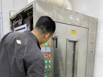 清远20kW产业微波烤鸡炉装置调试实现